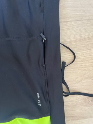 Nike Leggings Mujer Negro y Verde Neón