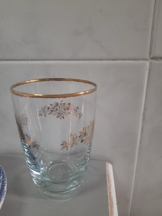 Lote vajilla: copas, vasos, tazas y platos