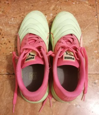Zapatillas Puma Talla 39 rosa y amarillo