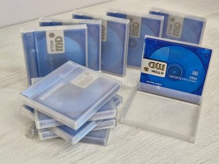 11 MiniDiscs TDK MD 74 Azules con Funda