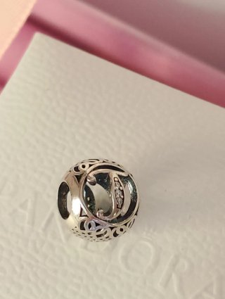 Pandora Charm Letra J Plata