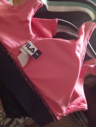 Top deportivo Fila rosa con tirantes