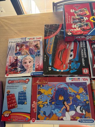 Lote Puzzles Disney, Cars, Abecedario y Más