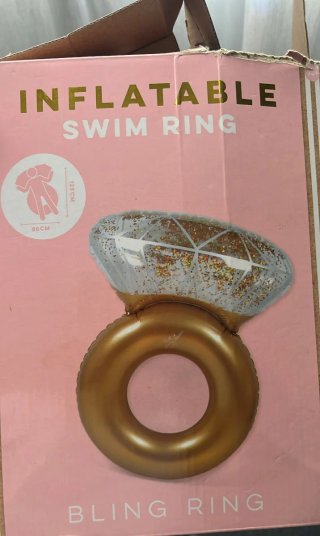Flotador Anillo Diamante Gigante Piscina