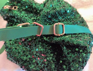 Borsa Paillettes Verde Smeraldo