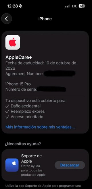 iPhone 15 Pro 128GB con AppleCare+