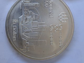 2 Monedas Plata Canadá 1973 Elizabeth II 10$