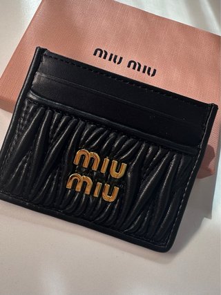 Tarjetero Miu Miu Negro