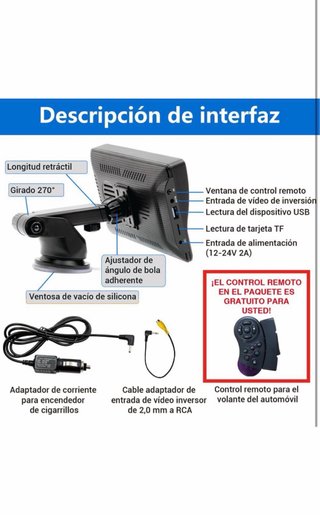 AWESAFE 7”Pantalla de Coche CarPlay/Android Auto