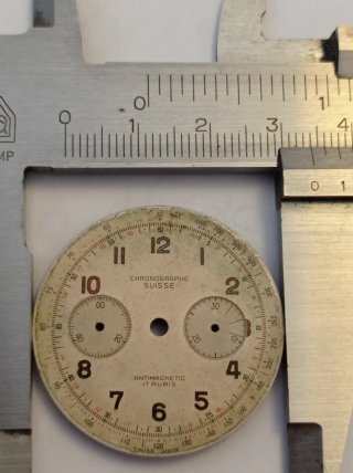 Quadrante Orologio Vintage Chronographe Suisse