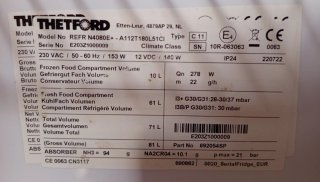 Nevera Trivalente Thetford 81 litros