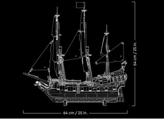 Barco Piratas del Caribe tipo Lego