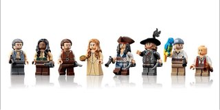 Barco Piratas del Caribe tipo Lego