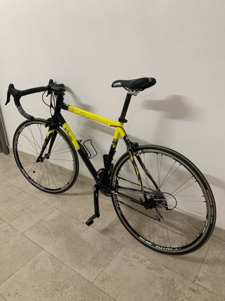 Bicicleta Carretera BTWIN HC Carbon Negra/Amarilla