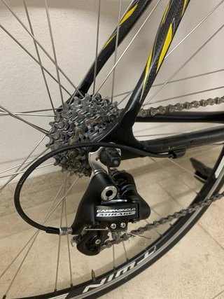 Bicicleta Carretera BTWIN HC Carbon Negra/Amarilla