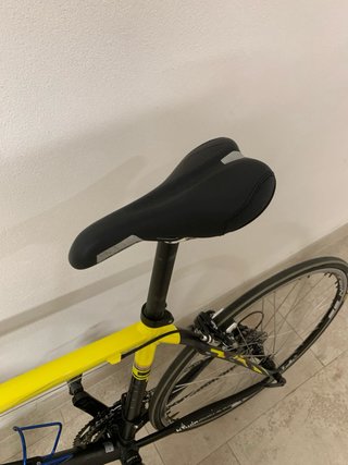 Bicicleta Carretera BTWIN HC Carbon Negra/Amarilla