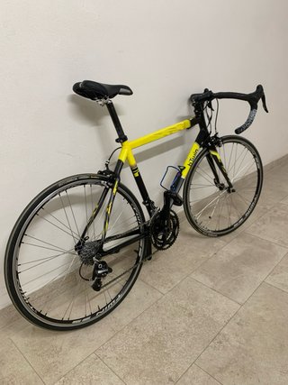 Bicicleta Carretera BTWIN HC Carbon Negra/Amarilla