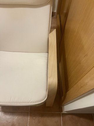 Poltrona Ikea Beige in Legno