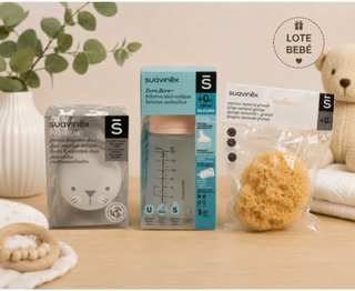 Pack Suavinex: Biberón, Portachupetes y Esponja