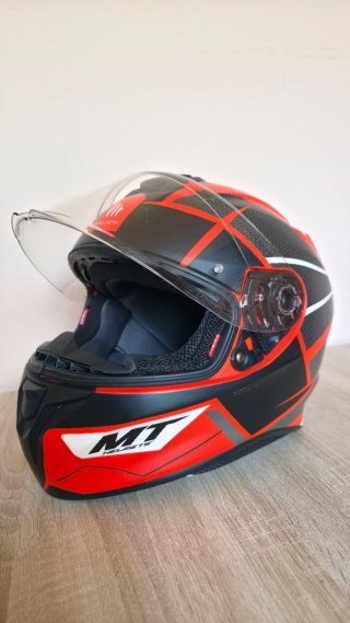 Casco MT Targo Talla L Negro/Rojo