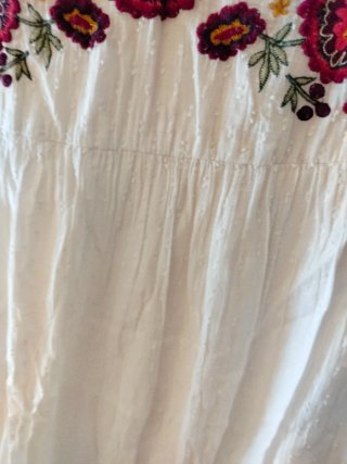 Vestido de Zara bordados
