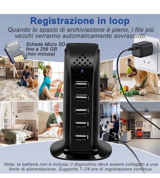 Mini Telecamera Spia HD 1080p Nascosta