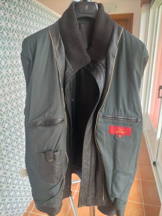 Cazadora de piel hombre