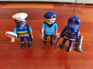 Trío figuras policía Playmobil City Action