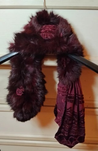 Sciarpa Bordeaux