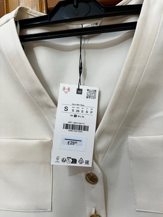 Top blanco Zara