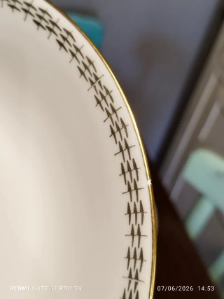 LIMOGES Vajilla Vintage Flores Porcelana