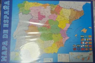 Lote 6 Libros Variados + Lote 2 Mapas Murales: Map