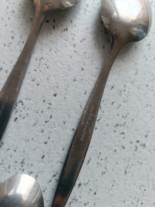 Servizio 9 cucchiaini acciaio inox 18/10 vintage