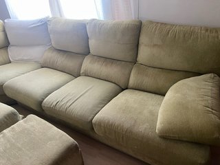 Sofá modular 6 plazas + 2 puffs