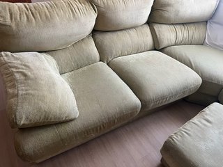 Sofá modular 6 plazas + 2 puffs