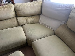 Sofá modular 6 plazas + 2 puffs