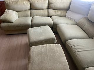 Sofá modular 6 plazas + 2 puffs