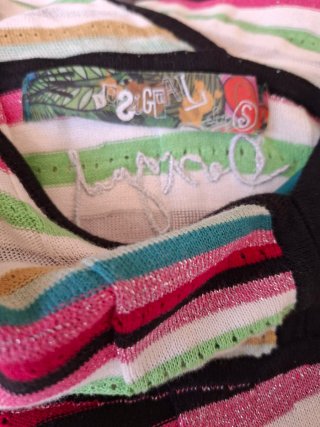 Vestido Desigual Multicolor Rayas