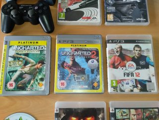 Lote 8 Juegos PS3 + 2 Mandos compatibles