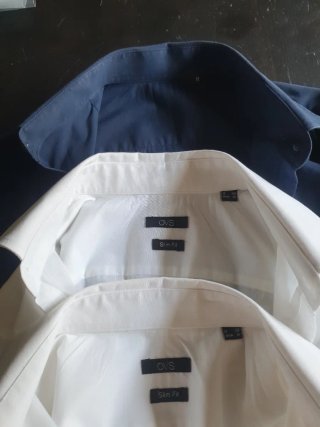 3 Camicie Uomo Taglia 38/M - blu e bianche