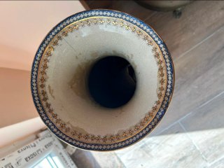 Vaso Satsuma Beige e Oro