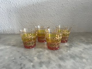Set 4 vasos multicolor