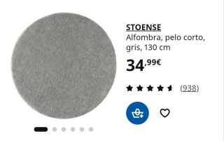 Alfombra redonda Ikea