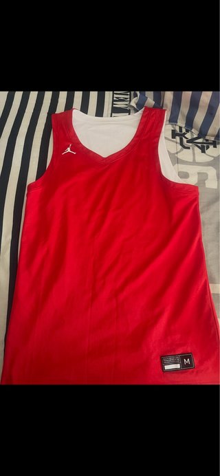 Camiseta Tirantes Jordan Roja y Blanca