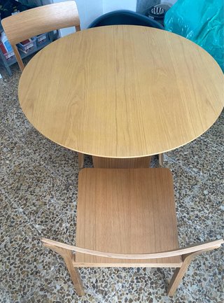 Mesa Comedor Redonda Roble 120cm Noryk Home