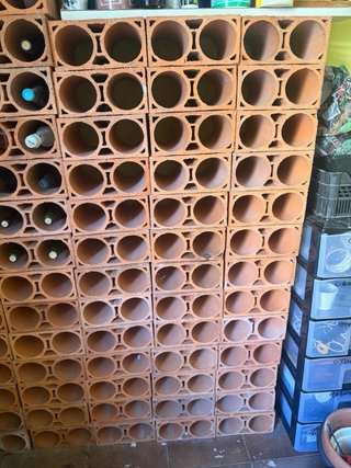 Botellero de barro para botellas hasta 1,5L