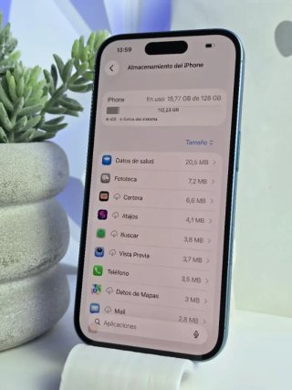 NUEVO iPhone 16 99% Bateria Azul Turquesa