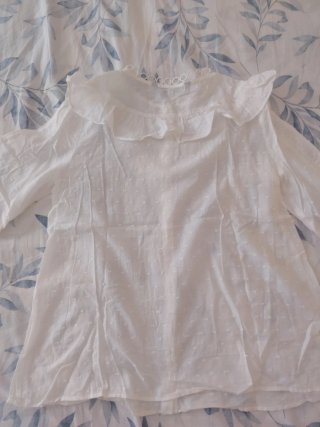 Blusa Zara Blanca Talla XS