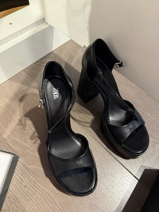 Tacones Zara Plataforma Negros