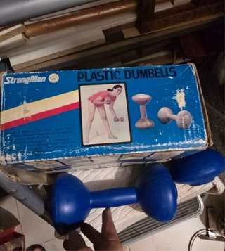 Mancuernas Strong Man 2kg Años 80 antiguas